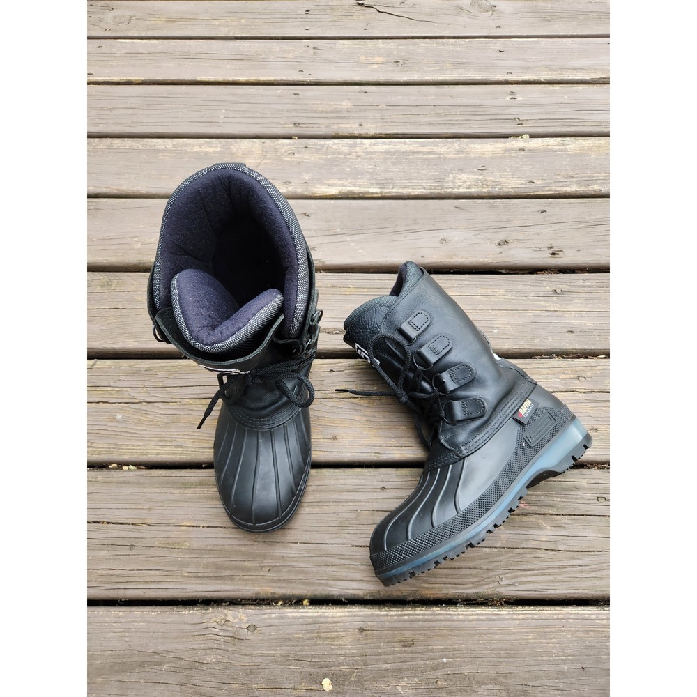 Baffin Altimate Technology Winter Snow Boots Black Leather Waterproof 8W
